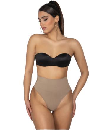 ZETA CURVES TRISHA Στρινγκ Κορσές Κοιλιάς Μπέζ