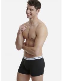 WALK ΑΝΔΡΙΚΟ ΒΑΜΒΑΚΕΡΟ ΜΠΟΞΕΡ 2ΤΕΜ W1765-1 ΜΑΥΡΟ-ΜΑΥΡΟ 0202