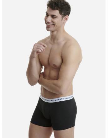 WALK ΑΝΔΡΙΚΟ ΒΑΜΒΑΚΕΡΟ ΜΠΟΞΕΡ 2ΤΕΜ W1765-1 ΜΑΥΡΟ-ΜΑΥΡΟ 0202