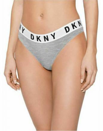 DKNY Γυναικείο String Cosy Boyfriend Thong DK4529 ΓΚΡΙ