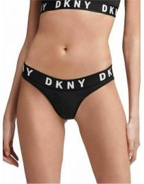 DKNY Γυναικείο String Cosy Boyfriend Thong DK4529 ΜΑΥΡΟ