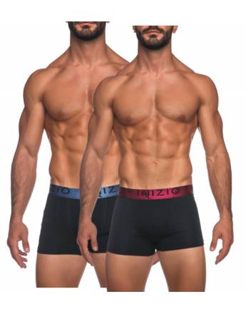 INIZIO BOXER ΜΕ ΕΞΩΤΕΡΙΚΟ ΛΑΣΤΙΧΟ ΣΕ ΥΠΕΡΜΕΓΕΘΗ 2TEM. ΜΑΥΡΟ-ΜΑΥΡΟ 4400-BS3