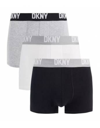 DKNY Ανδρικά Boxer Seattle Trunks - SET 3TEM U5-61738-3PKB Μαύρο - Λευκό - Γκρί
