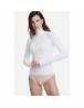 WALK ΓΥΝΑΙΚΕΙΟ TOP ΜΑΚΡΥ ΜΑΝΙΚΙ ΖΙΒΑΓΚΟ BAMBOO W2205 ΜΑΥΡΟ