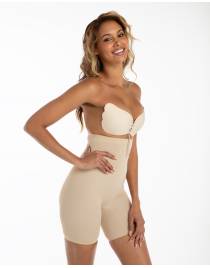 SECRET WEAPONS Αυτοκόλλητο Σουτιέν Lace Push Up Bra (Cups) CUP B-C-D-E Μπεζ SW045