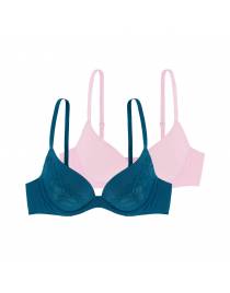 DORINA KELSEA ΣΟΥΤΙΕΝ PUSH-UP ΜΕ ΕΝΙΣΧΥΣΗ CUP B 2 TEM. D001290LA088-2X0254 Blue/Pink