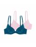 DORINA KELSEA ΣΟΥΤΙΕΝ PUSH-UP ΜΕ ΕΝΙΣΧΥΣΗ CUP B 2 TEM. D001290LA088-2X0254 Blue/Pink