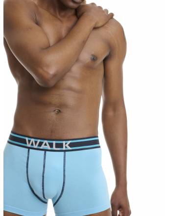 WALK Βαμβακερό μπόξερ (2 τμχ.) Μπλε Σκούρο - Σιέλ 1762-3 0334
