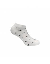 WALK Sneaker κάλτσες από bamboo με σχέδιο παπιγιόν W325-7 01 Λευκό