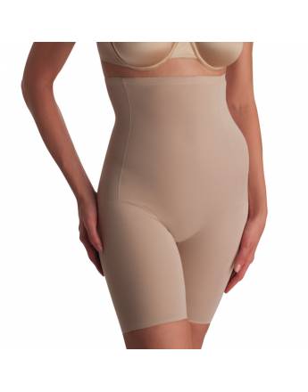 Naomi & Nicole Hi-Waist - Γυναικείο Ψηλόμεσο Λαστέξ με Μακρύ Πόδι - Μπεζ - 779