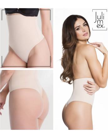 JULIMEX BASIC HIGH WAIST G-STRING - ΨΗΛΟΜΕΣΟΣ ΚΟΡΣΕΣ STRING (275) - ΜΠΕΖ