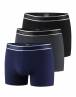 IMPETUS 3 PACK BOXERS COTTON STRETCH REF.: P230021 ΜΑΥΡ0-ΓΚΡΙ ΑΝΘΡΑΚΙ-ΜΠΛΕ F93