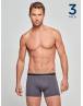 IMPETUS 3 PACK BOXERS COTTON STRETCH REF.: P230021 ΜΑΥΡ0-ΓΚΡΙ ΑΝΘΡΑΚΙ-ΜΠΛΕ F93