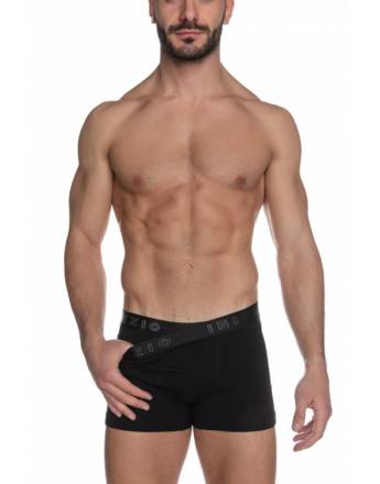 INIZIO ΑΝΔΡΙΚΟ BOXER 2 TEM ΜΕ ΕΞΩΤΕΡΙΚΟ MAT ΛΑΣΤΙΧΟ ΜΑΥΡΟ-ΑΣΗΜΙ ΜΑΥΡΟ-ΑΝΘΡΑΚΙ 444100-1