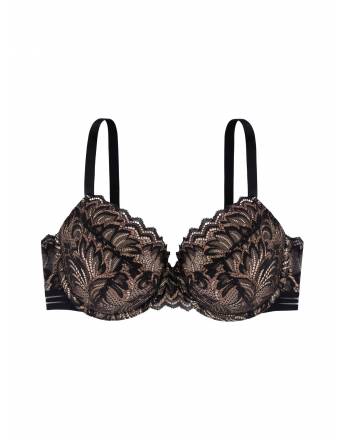 DORINA ΣΟΥΤΙΕΝ METANOIA DEMI 3/4 CUP-D, ΜΕ ΜΠΑΝΕΛΑ ΚΑΙ ΕΛΑΦΡΑ ΕΝΙΣΧΥΣΗ FXTT0019LA106-BK0004 ΜΑΥΡΟ