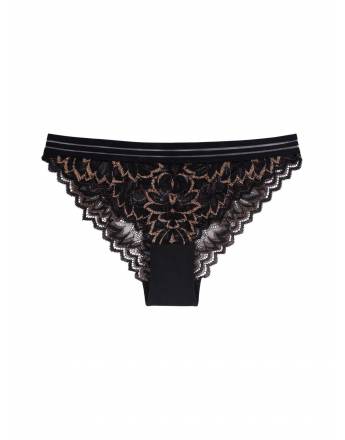 DORINA ΓΥΝΑΙΚΕΙΟ SLIP METANOIA BRAZILIAN FXBZ0003LA106-BK0001 BLACK