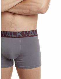 Walk Ανδρικό Βαμβακερό μπόξερ (2 τμχ.) W1755-1_1027 Γκρι σκούρο - Γκρενά
