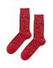 WALK Βαμβακερές κάλτσες με σχέδιο tetris Κόκκινο σκούρο W1064-27_44