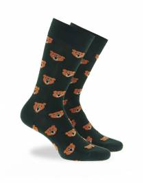 WALK Βαμβακερές κάλτσες με σχέδιο αρκούδες Καφέ W1064-28_16