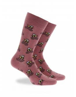 WALK Βαμβακερές κάλτσες με σχέδιο μέλισσες Σάπιο μήλο W1064-29_61