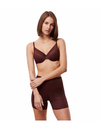 TRIUMPH Signature Sheer WHP EX Γυναικείο Σουτιέν σε Cup C-D με μπανέλα και ελαφρά ενίσχυση 10215948-7572 Μπορντό