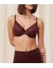TRIUMPH Signature Sheer WHP EX Γυναικείο Σουτιέν σε Cup C-D με μπανέλα και ελαφρά ενίσχυση 10215948-7572 Μπορντό