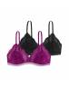 DORINA STELLA-2PP Γυναικεία Bralette με ελαφρά ενίσχυση FXBR0012LA103-2X0313 Fuchsia/Black