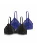 DORINA STELLA-2PP Γυναικεία Bralette με ελαφρά ενίσχυση FXBR0012LA103-2X0312 Black/Blue