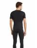 BLackspade Unisex Ισοθερμική Φανέλα με λαιμό V, με Κοντό Μανίκι Μαυρο1263-2