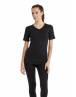 BLackspade Unisex Ισοθερμική Φανέλα με λαιμό V, με Κοντό Μανίκι Μαύρο-Λευκό1263
