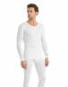 BLackspade Unisex Ισοθερμική Φανέλα με λαιμό V, με Μακρύ Μανίκι Λευκό 1257-1