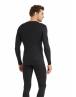 BLackspade Unisex Ισοθερμική Φανέλα με λαιμό V, με Μακρύ Μανίκι Λευκό -Μαύρο1257