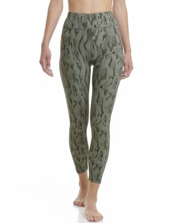 WALK Αθλητικό seamless rib κολάν με τύπωμα Multicolor W921-1_MULTI