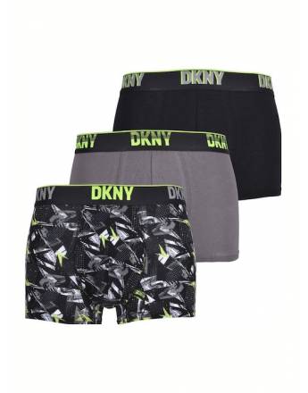 DKNY Σετ Μποξεράκια 3 τμχ U5_6721_DKY Μαύρο-Multi-Γκρι