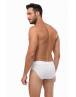 MINERVA Mengear Basic Ανδρικό Mini Brief Βαμβακερό Σλιπ με Εξωτερικό Λάστιχο 2 τμχ 90-20521 95%ΒΑΜΒΑΚΙ-5%ΕΛΑΣΤΑΝ Λευκό-Μαύρο