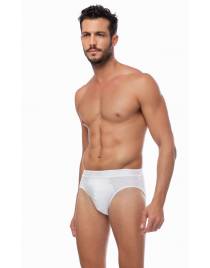 MINERVA Mengear Basic Ανδρικό Mini Brief Βαμβακερό Σλιπ με Εξωτερικό Λάστιχο 2 τμχ 90-20521 95%ΒΑΜΒΑΚΙ-5%ΕΛΑΣΤΑΝ Λευκό-Μαύρο