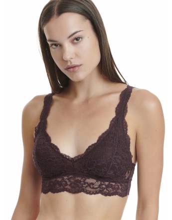 WALK Bralette από δαντέλα Μελιτζανί W2240_39