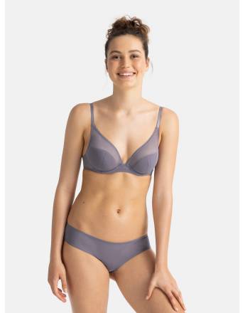 DORINA ΣΟΥΤΙΕΝ MELANIE-2TEM PLUNGE 3/4 CUP C-D ΜΕ ΜΠΑΝΕΛΑ ΚΑΙ ΕΛΑΦΡΑ ΕΝΙΣΧΥΣΗ FXPG0004LA129-2X0378 BIEGE/GREY