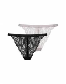 DORINA SLIP TRISHA-2PP STRING FXST0015LA125-2X0345 BLACK/LILAC