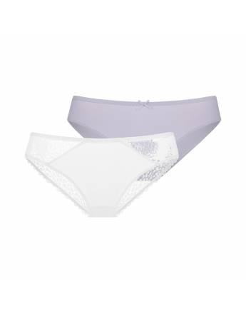 DORINA AMORA ΓΥΝΑΙΚΕΙΟ SLIP 2ΤΕΜ. FXBF0053LA130-2X0355 White/Grey