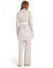 Feyza Set Πιτζάμα εγκυμοσύνης με ρόμπα ΓΚΡΙ CHIC FZA5078