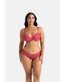 DORINA Γυναικείο Σουτιέν MELANIE-2PP Cup D-E με μπανέλα και ελαφριά ενίσχυση FXTT0040LA129-2X0362 Red/Ivory