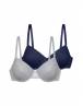 DORINA JOURDAN-2ΤΕΜ. ΓΥΝΑΙΚΕΙΟ ΣΟΥΤΙΕΝ ΜΕ ΜΠΑΝΕΛΑ ΚΑΙ ΕΛΑΦΡΑ ΕΝΙΣΧΥΣΗ | 3/4 CUP D-E | FXTT0040LA162-2X0391 GREY-BLUE