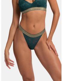 DORINA VERA-2TEM. ΓΥΝΑΙΚΕΙΟ STRING FXST0008ME028-2X0403 GREEN/BEIGE