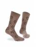 Walk Βαμβακερές κάλτσες με σχέδιο κουκουβάγια Καφέ ανοικτό W1064-31_65