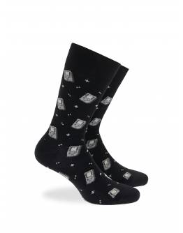 Walk Βαμβακερές κάλτσες με σχέδιο Game Boy Μαύρο W1064-32_02