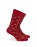 Walk Βαμβακερές κάλτσες με σχέδιο Hot dog Κόκκινο σκούρο W1064-33_44