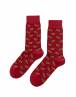 Walk Βαμβακερές κάλτσες με σχέδιο Hot dog Κόκκινο σκούρο W1064-33_44