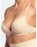 DORINA MICHELLE SOLUTION ΠΟΛΥΜΟΡΦΙΚΟ PLUNGE 3/4 CUP B-C | PUSH UP | WITH WIRE | REMOVABLE STRAPS FXPG0042MI121-BE0001 BEIGE