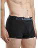 Walk Ανδρικό Βαμβακερό μπόξερ με άνοιγμα στο μπροστινό μέρος (2 τμχ.) Μαύρο-Μαύρο W1758-1_0202